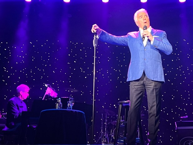 John O'Hurley performs his cabaret show on the Seven Seas Splendor. (Photo by David Dickstein)