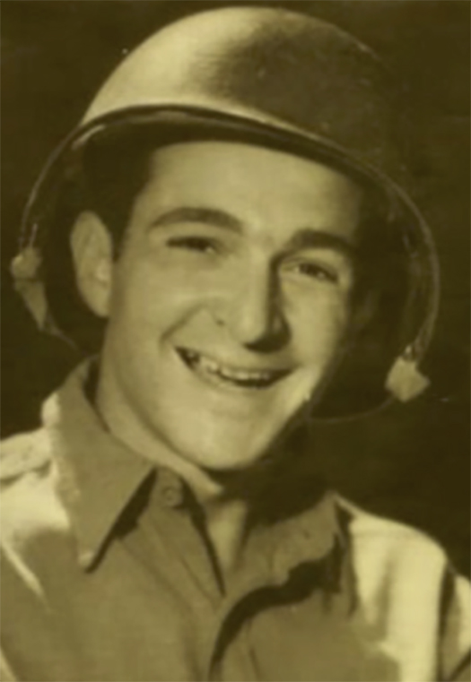 A photo of Bernie Novick from his time serving in the artillery unit during WWII. (Joey Novick/Courtesy)