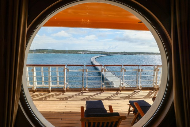 Disney Cruise Line's newest destination, Lookout Cay at Lighthouse Point on the island of Eleuthera in The Bahamas, pictured on Saturday, June 8, 2024, features plenty of space for guests to spread out and enjoy a day at the island retreat. (Rich Pope/Orlando Sentinel)