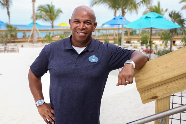 Creative Director for Walt Disney Imagineering Kevin Thomas at Lookout Cay at Lighthouse Point, Disney's newest destination on the island of Eleuthera in the Bahamas on Saturday, June 8, 2024. (Rich Pope/Orlando Sentinel)